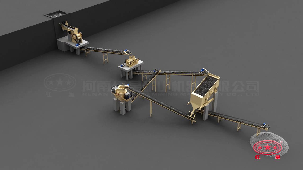 先粗、中細(xì)碎后再制砂