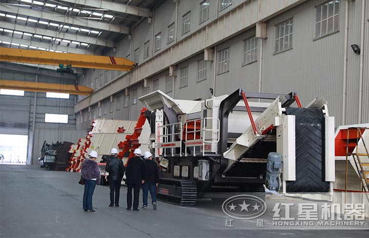 用戶來廠考察，親眼了解移動式制砂機詳情